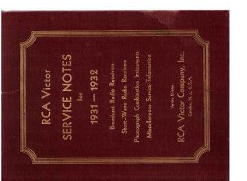 RCASN-Service Notes-1931 preview